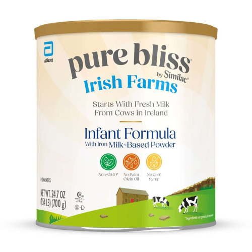 Similac Pure Bliss Irish Farms Baby Formula 24.7 oz Can Made with High-Quality Ingredients