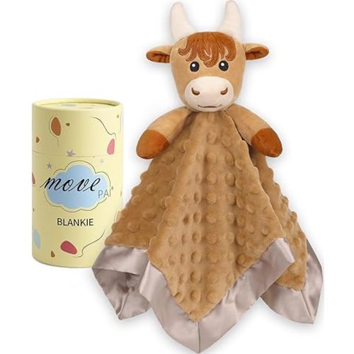 Loveys for Babies, Soft Dog Baby Security Blanket Lovies for Babies, Stuffed Animals Blankie for Newborn Infant with Baby Snuggle Toy, Boys Gilrs Gifts Unisex Puppy Security Blanket 16 Inch