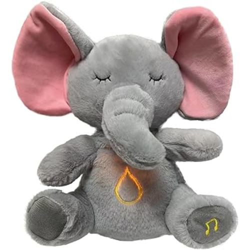 Breathing Otter, Arrily Calming Otter for Adults,Anxiety Relief Otter,Relief Koala, Breathing Otter Sleep Buddy, Sleepy Koala with Music Lights & Rhythmic Breathing Motion (elephant)
