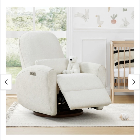 Spruce & Spring Freya Power Swivel Glider Recliner Nursery Chair