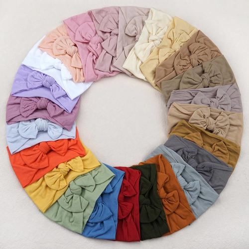 kangaroo 25 Colors Baby Girl Headbands 4 inches Hair Bows Super Soft High Stretchy Hair Turban Head Wraps Headbands for Infant Newborn Toddlers Girls and Kids