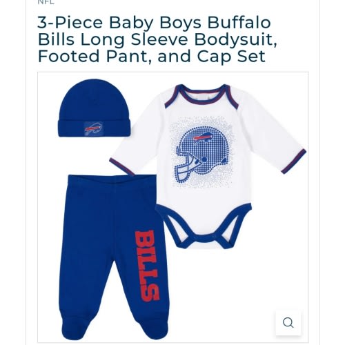 3-Piece Baby Boys Buffalo Bills Long Sleeve Bodysuit, Footed Pant, and – Gerber Childrenswear