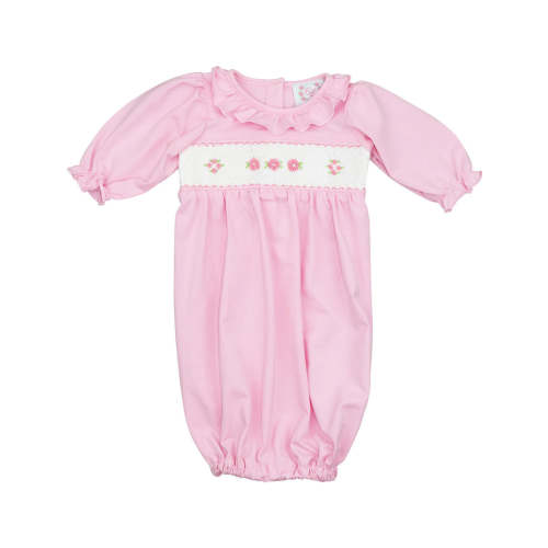 Pink Smocked Pima Baby Gown – Cecil & Lou