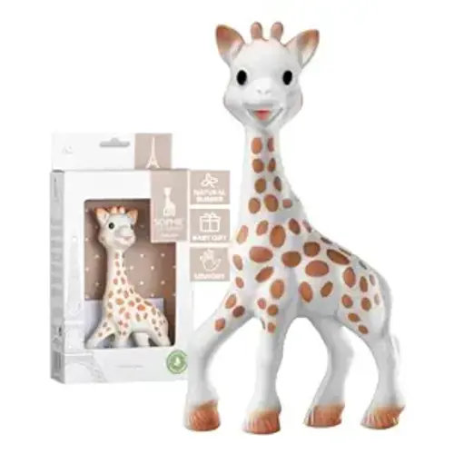 Sophie la girafe | Handcrafted for 60 Years in France | 100% Natural Rubber | Designed for Teething Babies | Awaken All 5 Senses | Easy to Clean | Pack of 1