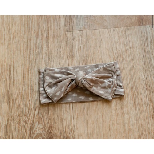 Bow Headband | Super Soft Viscose Bamboo | Fawn Spots Print | Free Shipping >$50 – Southern Slumber