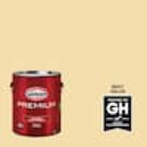 Glidden Premium 1 gal. PPG1209-3 Dusty Yellow Semi-Gloss Interior Latex Paint PPG1209-3P-01SG