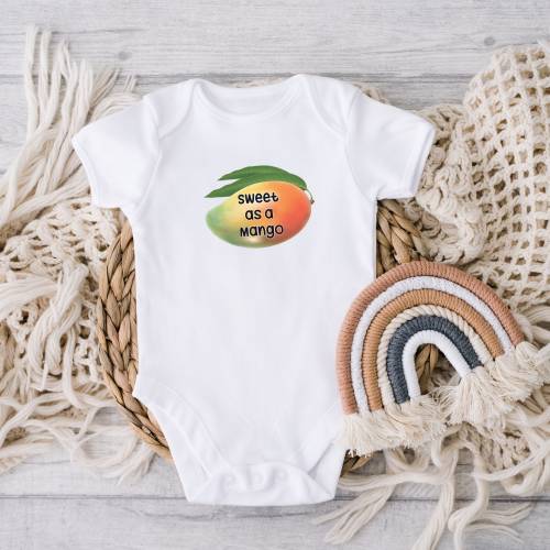 Sweet as a Mango Baby Onesie, Hawaii, Keiki, Hawaii Kids, Funny Hawaii, Gifts for Baby, Gifts for Baby Luau, Local Pidgin