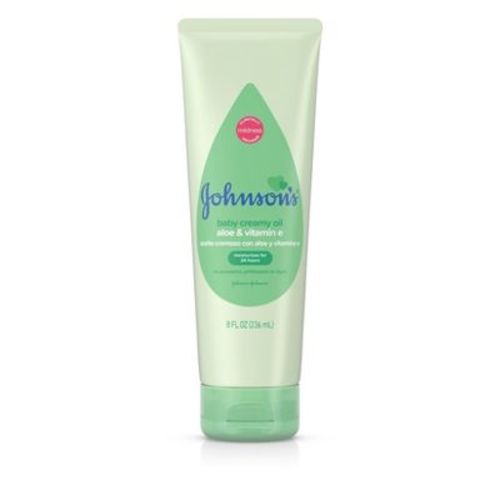 Johnson's Creamy Aloe & Vitamin E Oil - 8 Fl Oz