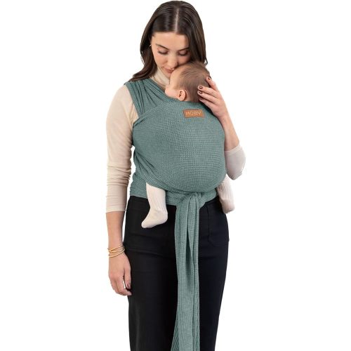 Moby Wrap Baby Carrier | Waffle Knit | Baby Wrap Carrier for Newborns & Infants | #1 Baby Wrap | Baby Gift | Keeps Baby Safe & Secure | Adjustable for All Body Types | Saguaro