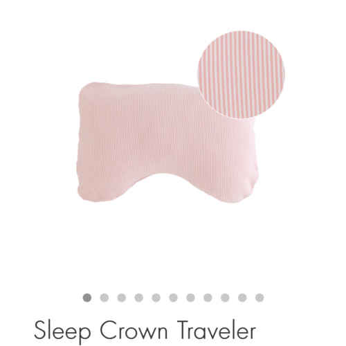 Sleep Crown Traveler - Pink stripes pillow case