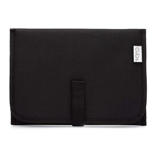 Portable Diaper Changing Pads for Newborn Girl & boy, Compact by Comfy Cubs, Color: Solid black