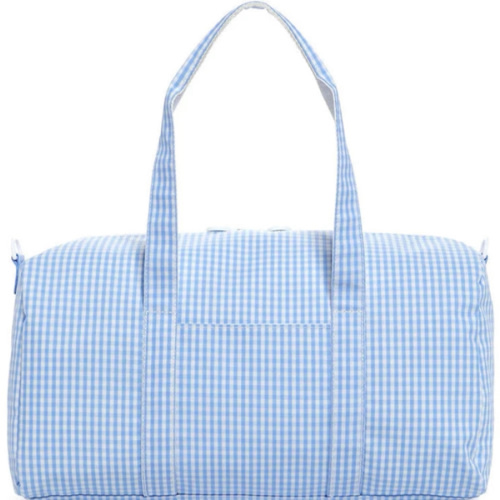 Sky Gingham Weekender