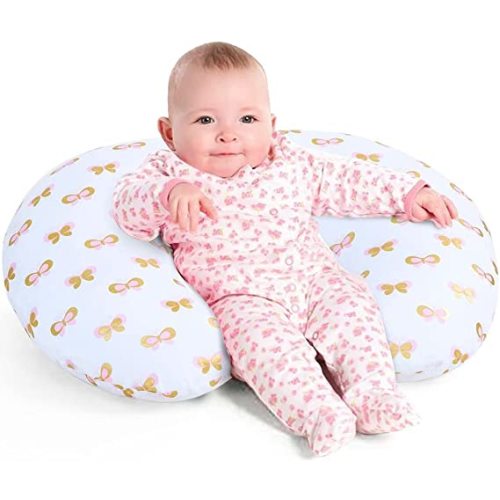 Little Grape Land Nursing Pillow, Breastfeeding Pillows for Mom with Removable Cover and Breathable Filling, Feeding Support Pillow for 0-16 Months, Multifunctional Support Cushion, Butterfly
