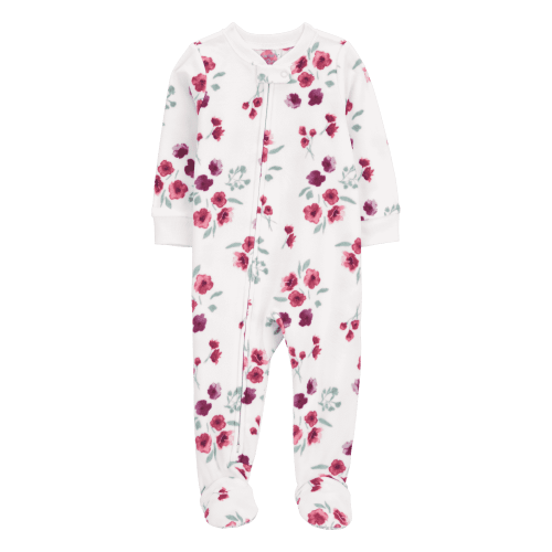 Baby 1-Piece Floral Fleece Footie Pajamas - Carter's | Carter's