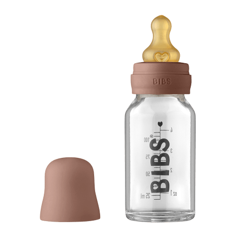 Baby Glass Bottle Complete Set 110ml - Woodchuck