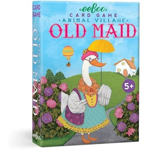 eeBoo: Animal Old Maid, Playing Card Game for Kids, Cards are Durable, Easy to Understand Instructions Included, for Ages 5 and up