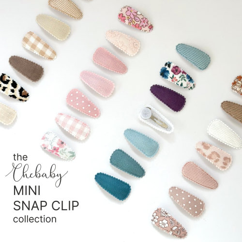 Mini Fabric snap clips | toddler hair clips, baby hair clips, fabric barrette, newborn hair clips, perfect gift, baby shower