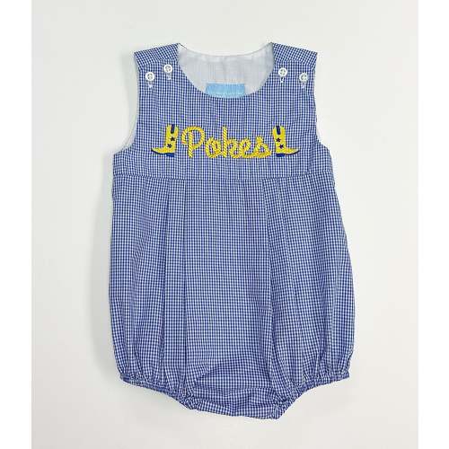 Royal Blue Gingham Samuel Bubble