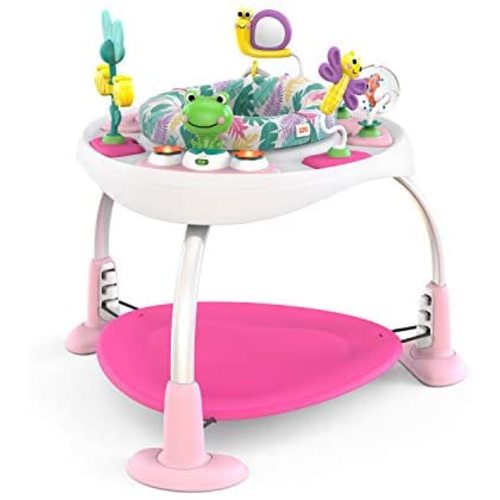 Bright Starts Bounce Bounce Baby 2-in-1 Activity Jumper & Table - Playful Palms