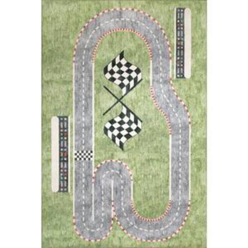 Kidz Multi 5 ft. x 7 ft. Children Polyester Area Rug