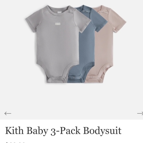 Kith Baby 3-Pack Bodysuit - Argon