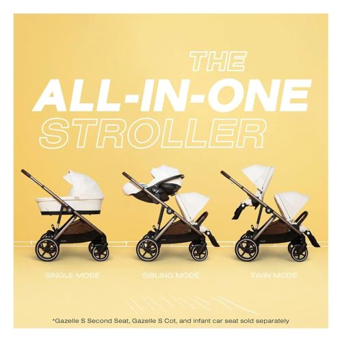 Cybex eGazelle/Gazelle S Second Seat, Moon Black