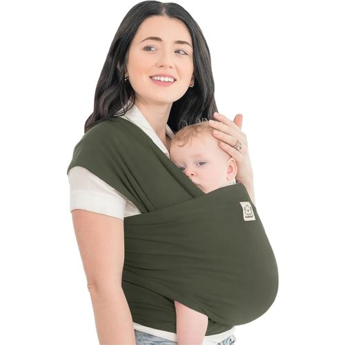 KeaBabies Baby Wrap Carrier - All in 1 Original Breathable Baby Sling, Lightweight,Hands Free Baby Carrier Sling, Baby Carrier Wrap, Baby Carriers for Newborn, Infant, Baby Wraps Carrier (Forest)