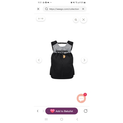 The Weego ORIGINAL Baby Carrier