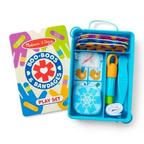 Melissa & Doug Boo-Boos & Bandages Reusable First Aid Pretend Play Set