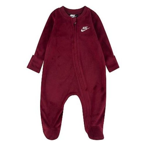 Newborn Baby Nike Velour Footed Coverall