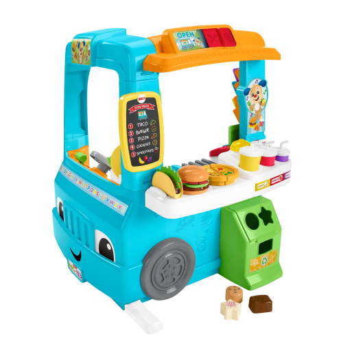 Fisher-Price Kitchen Toy for Kids: Baby Playset - Laugh & Learn Servin’ Up Fun Food Truck Activity Center