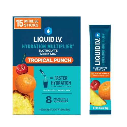 Liquid I.V.® Tropical Punch Hydration Multiplier® Powdered Electrolyte Drink Mix, 15 Count Packets