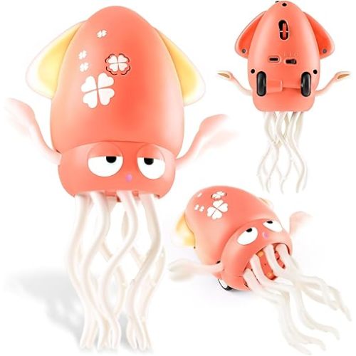 Tummy Time Toy for Kids with Lights & Music, Interactive Crawling Baby Toy for Toddlers