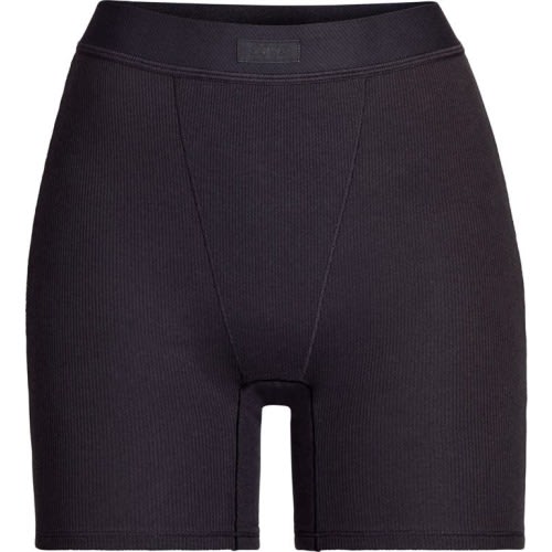 SKIMS Cotton Rib Boxers, Medium, Soot