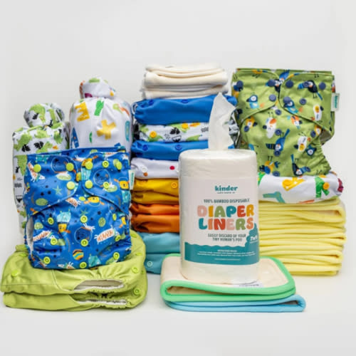 New Parent Starter Bundles: Pocket Cloth Diapers with Athletic Wicking Jersey and More