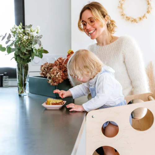 Montessori Multi-Usage Observation Tower with Slate Slide – Ma boutique