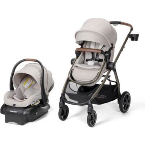 Zelia Luxe Stroller & Mico Luxe Infant Car Seat 5-in-1 Modular Travel System