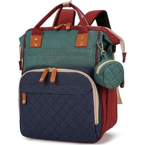 SHIFANQ Diaper Bag Backpack, Waterproof Baby Bag, Travel Diaper Backpack for Mom & Dad, Stroller Strap and USB Charging Port