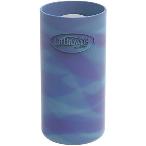 Dr. Brown's Natural Flow Options+ Glass Baby Bottle Sleeves,100% Silicone,8 oz,Narrow,Glow in the Dark
