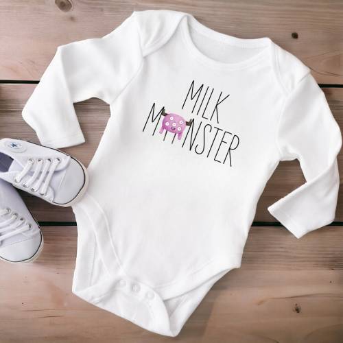 Milk Monster Onesie®, Funny Breastfeeding Onesie®, Milk Drunk Baby