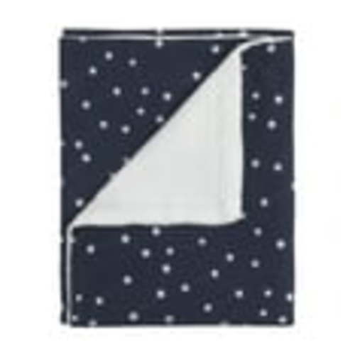 MoDRN Celestial Stars Baby Blanket, Navy, Grey, and White