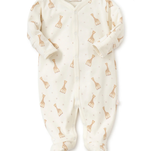 Sophie la girafe Ecru Print Footie