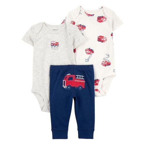 Baby Boy Carter's 3-Piece Fire Truck Little Character Set