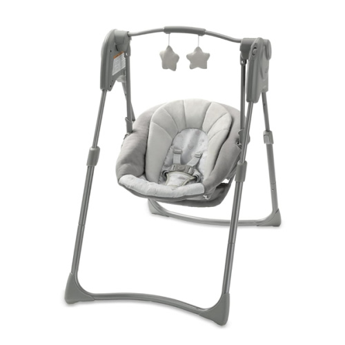 Graco Slim Spaces Compact Baby Swing, Reign