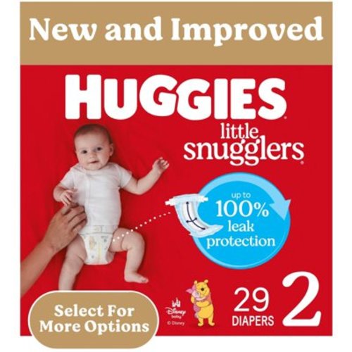 Huggies Little Snugglers Baby Diapers, Size 2 (12-18 lbs), 29 Ct (Select for More)