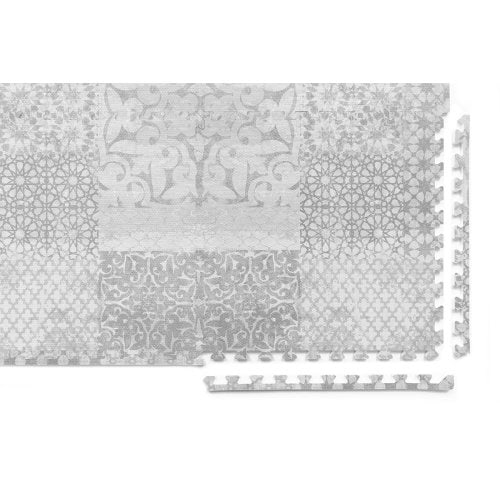 Little Nomad | Gray Soft Safe Baby Puzzle Roam Free Play Mat | Feather – the House of Noa