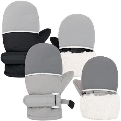 Sea Zaela Baby Toddler Winter Snow Gloves Waterproof Mittens Fleece Lined Infant Baby Boys Girls Winter Warm Gloves 0-4 T