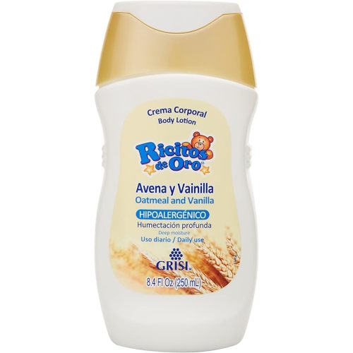 Ricitos de Oro- Avena & Vainilla Body Lotion, Deep Moisture, 8.4 Fl oz