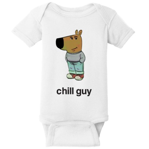 Frank Bach Chill Guy Baby Bodysuit | TeeShirtPalace