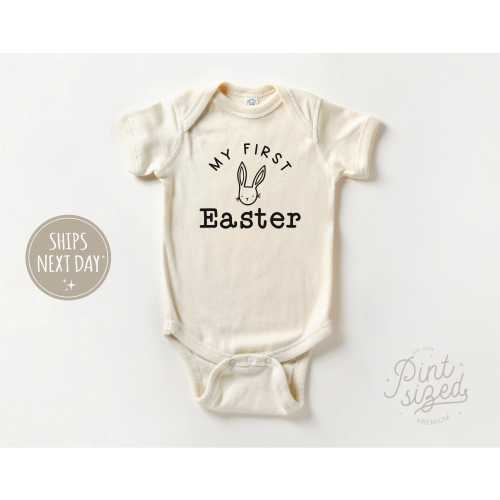 My First Easter Onesie® - Cute Spring Bodysuit - Baby's First Natural Onesie®